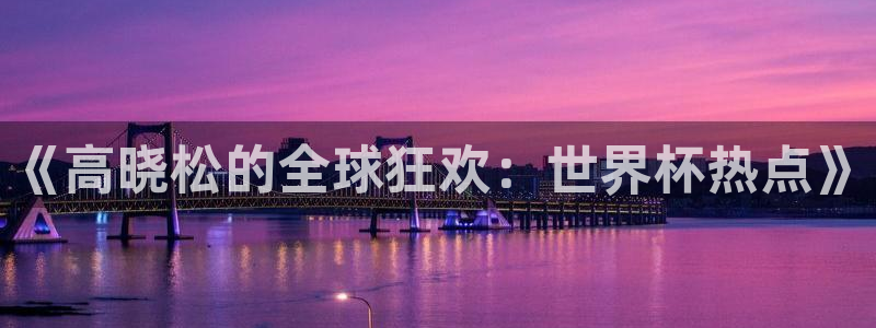 2026年足球世界杯赛程时间表:《高晓松的全球狂欢:世界杯热点》